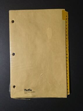 New PostFax Yellow Alphabet Divider Tabs 6" x 9.5" Sealed